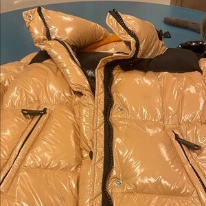 SAM. Women's Shiny Tan Bomber Jacket